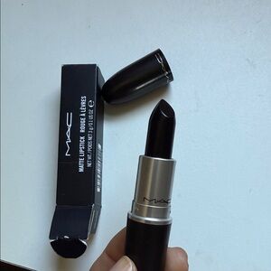 MAC Matte Black Lipstick hautecore